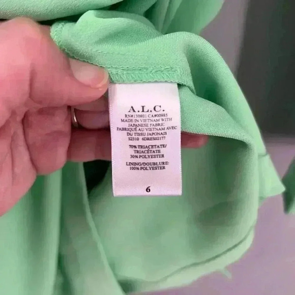 $495 A.L.C. Mini Dress Womens 6 Ruched Baddie Modern Y2k Coquette Retro Glam - Picture 9 of 11